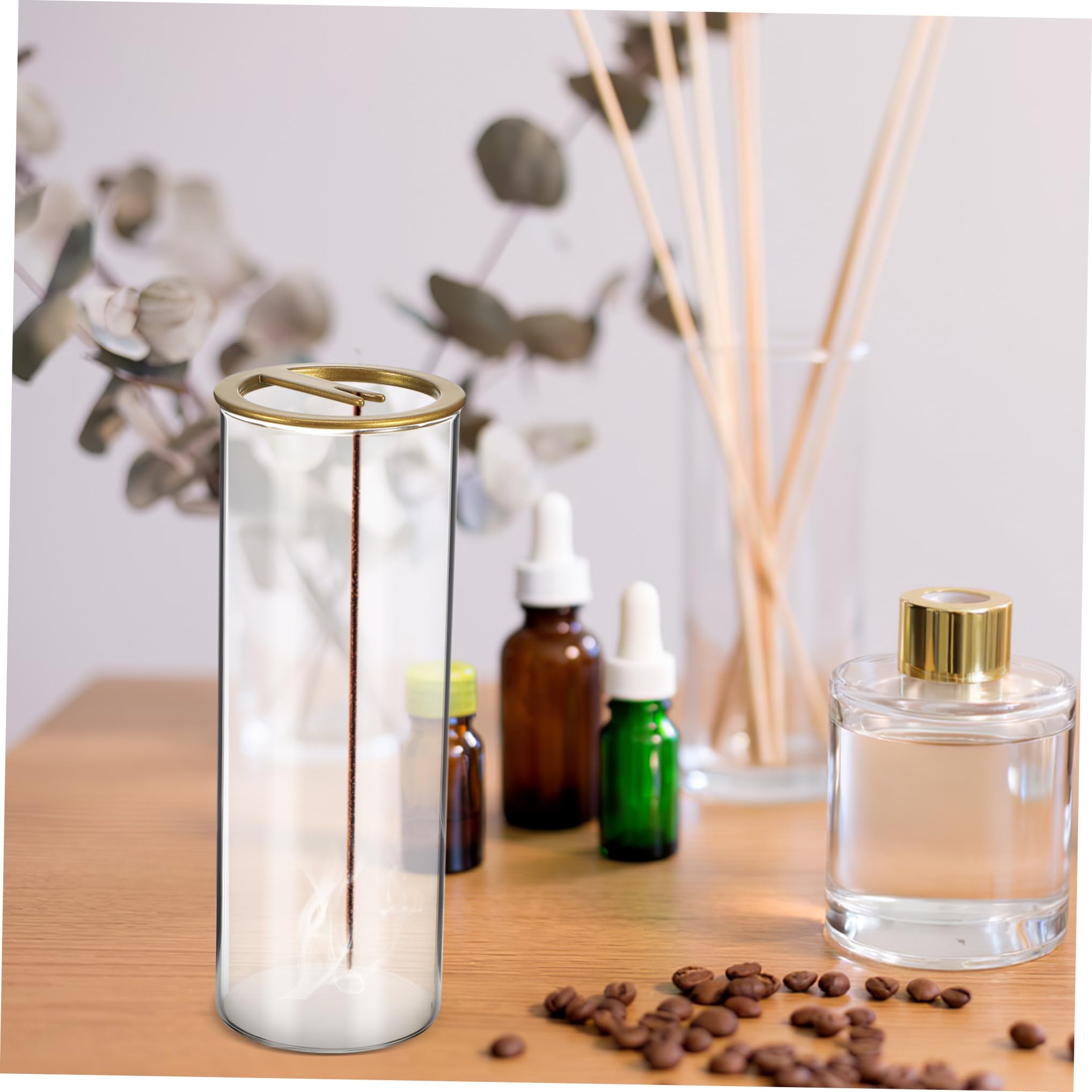 Porta Incienso al Revés de Vidrio Borosilicato 2 Piezas