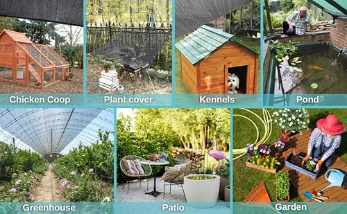 Begrit 50% 6X10Ft Shade Cloth With Grommets Garden Sun Mesh Sunblock Uv Resistant Net For Garden Cover Flowers,Patio Plants,Chicken Coop,Greenhouse… #TOP4
