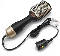 Vista 1 de NOOR Cepillo secador de pelo caliente 4 en 1, control de encrespamiento, cepillo secador de pelo, cepillo secador de pelo, cepillo para secar