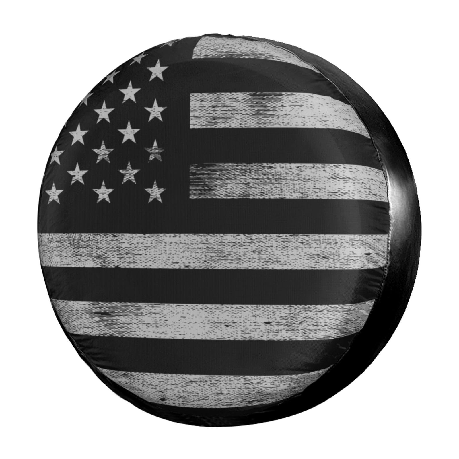 Dujiea Military Tactical Star Spare Tire Cover with Backup Camera Hole, Universal Wheel Tire Cover Tire Protectors for Jeep Trailer RV Van SUV Truck Camper and Many Vehicle 17inch — view 11