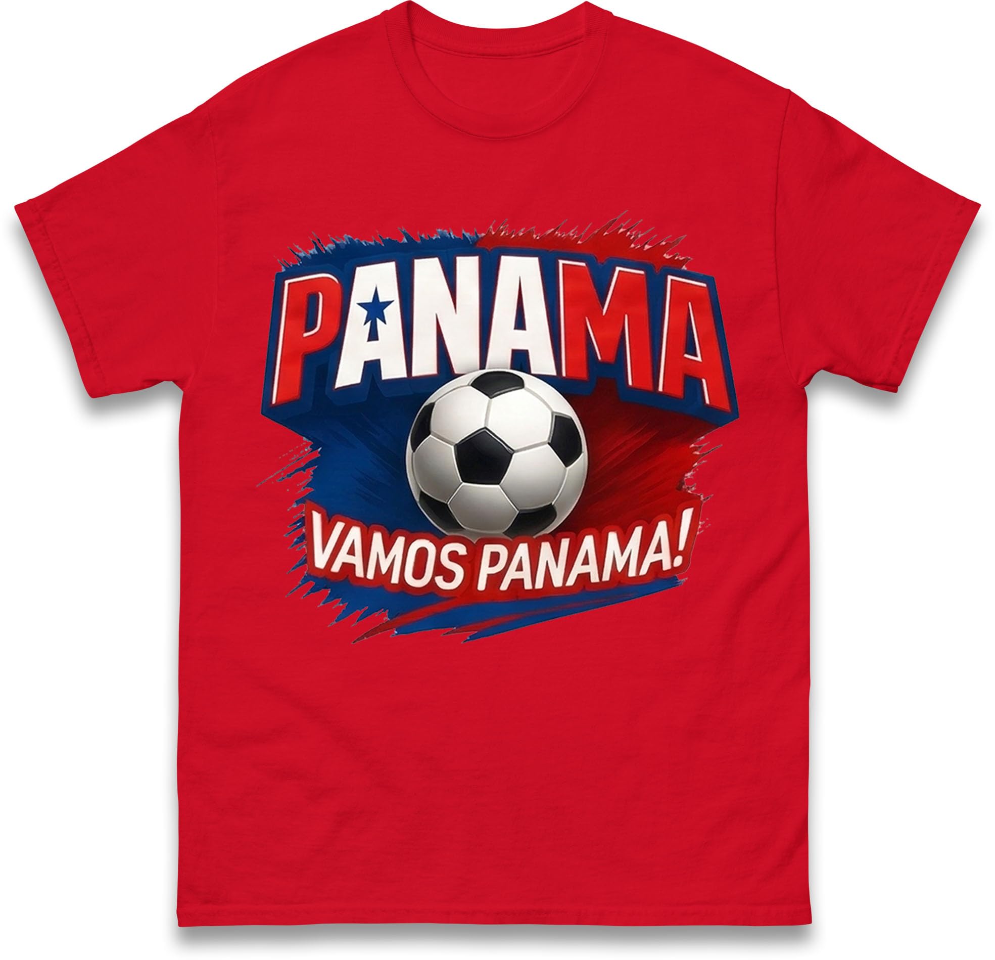 Panama Vamos Football T-Shirt, Panama Football Fan Tee, Mens & Womens Sports Tee, Copa America, World Cup Supporter Gift Red