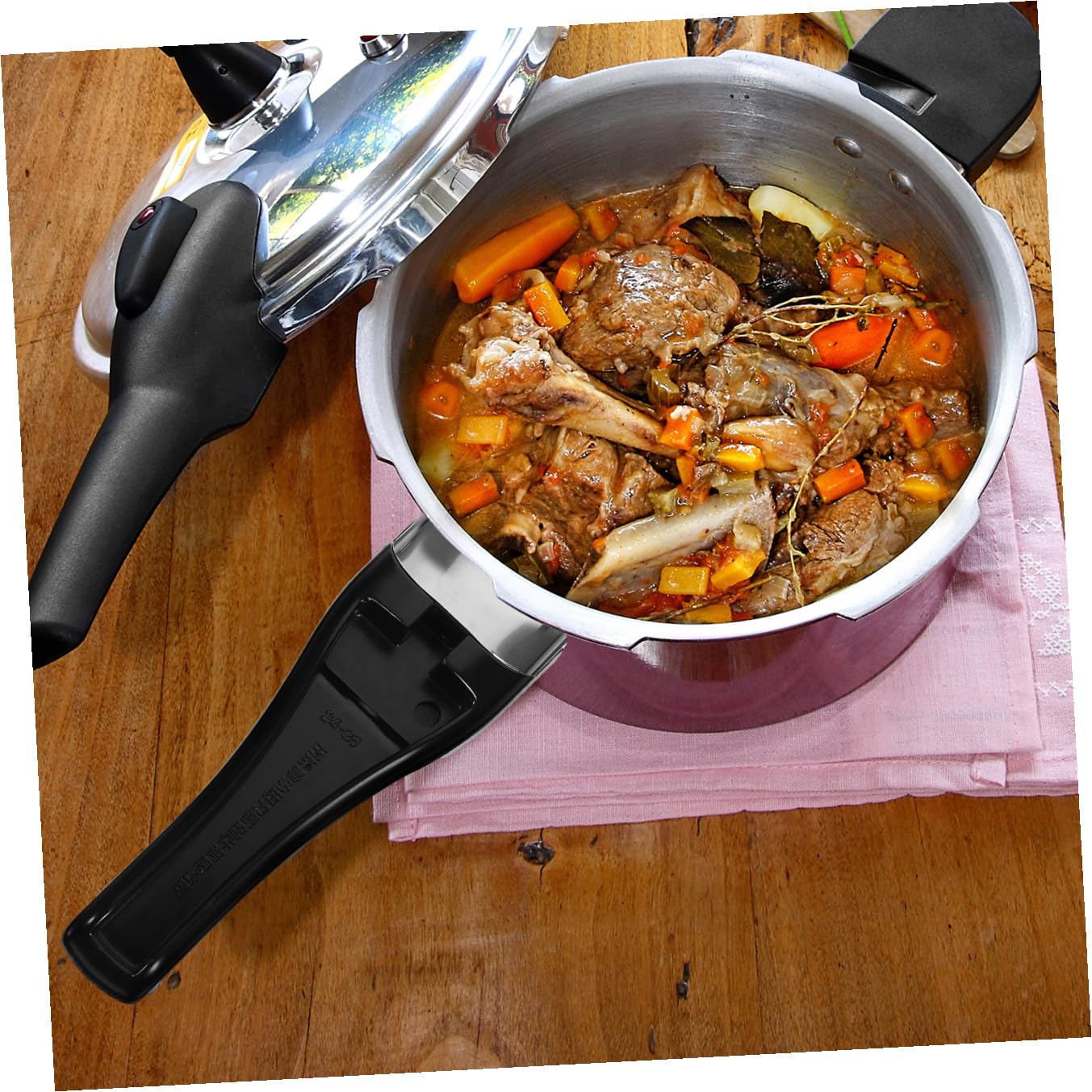 Alipis 4 Paia Maniglia della pentola a Pressione Manico della pentola Sostituzione pentola a Pressione Maniglie Nere Maniglia pentola Manico di Ricambio per pentole Manico del Wok Black