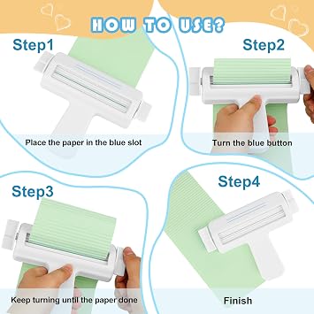Paper Crimper for Crafts (White) | Making Wave Shaper