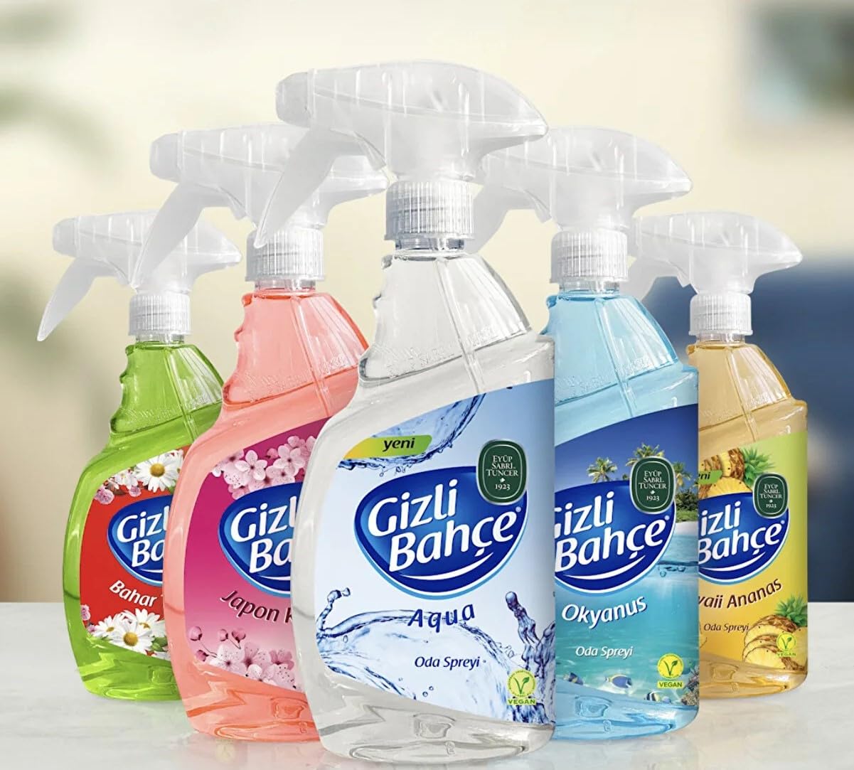 Eyüp Sabri Tuncer Gizli Bahce, zapach do pomieszczeń, spray zapachowy, odświeżacz powietrza 500 ml (ocean)