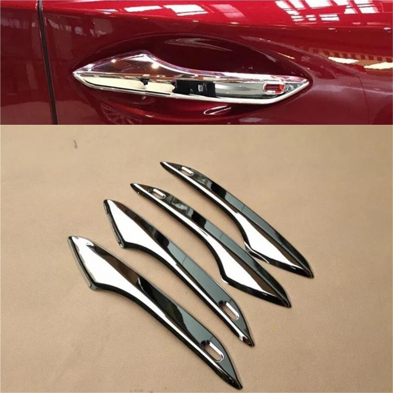Noheeu Style 1 Car Door Handle Cover Exterior Trim Decorative Accessories For Lexus Nx Nx200t Nx300h 2015-2019(Style 1)