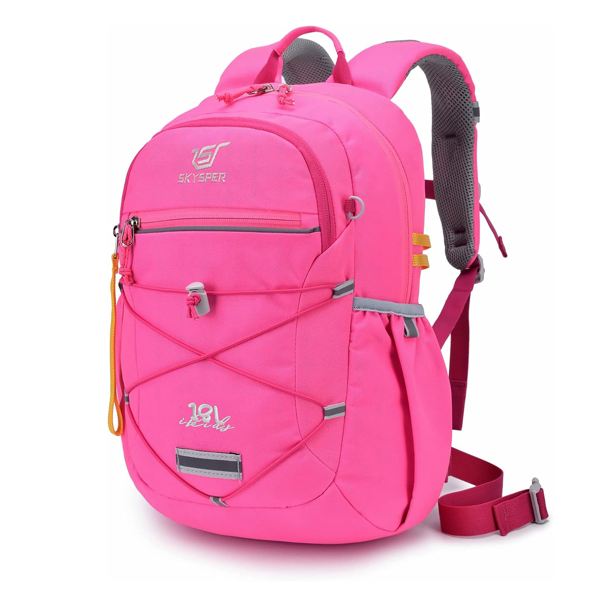 SKYSPER Kids Backpack 18L Children School Bag Child Boy Girl Pack Ages 4-8 for Traveling Day Trips Classes(Pink)
