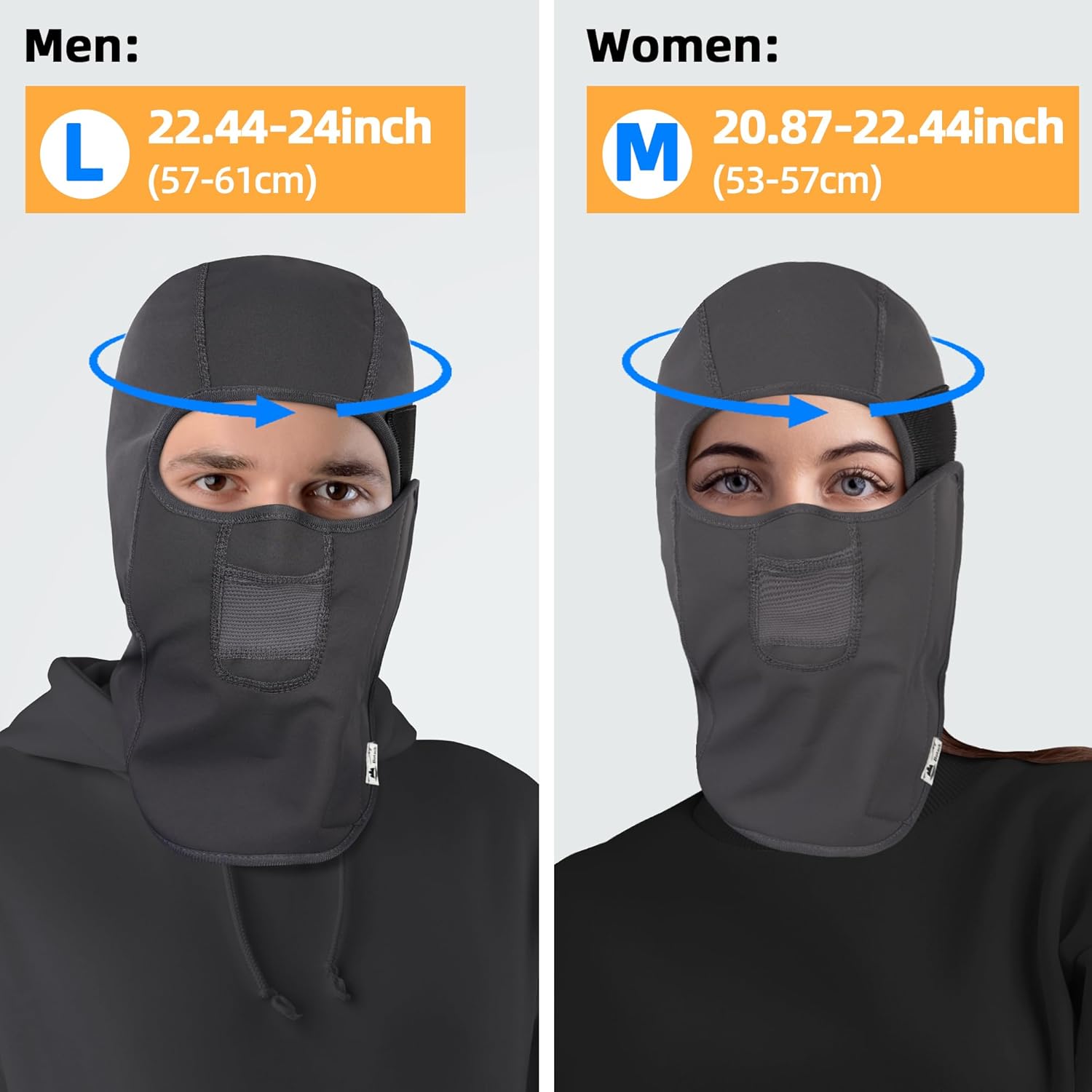 Balaclava Face Mask Windproof and Waterproof Ski Mask for Men Women Warm Breathable Face Cover for Cold Weather - Image 7