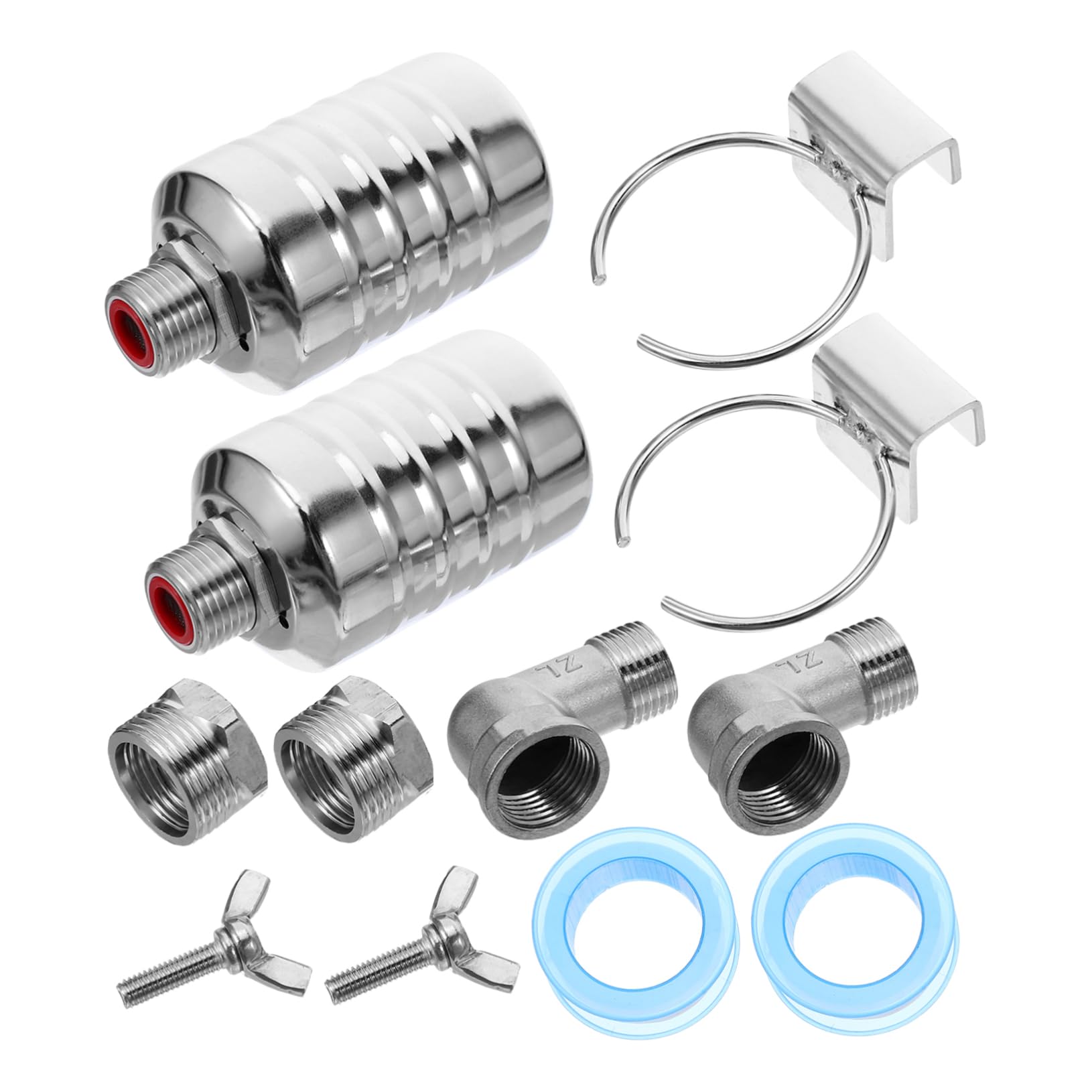 Válvula de control de agua automática en acero inoxidable para piscinas y acuarios, pack de 10
