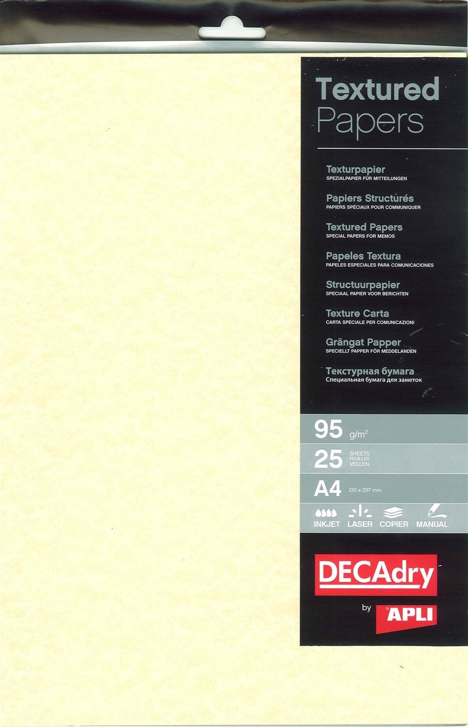 APLI-Parchment Paper Champagne A4 95 g 25 Sheets