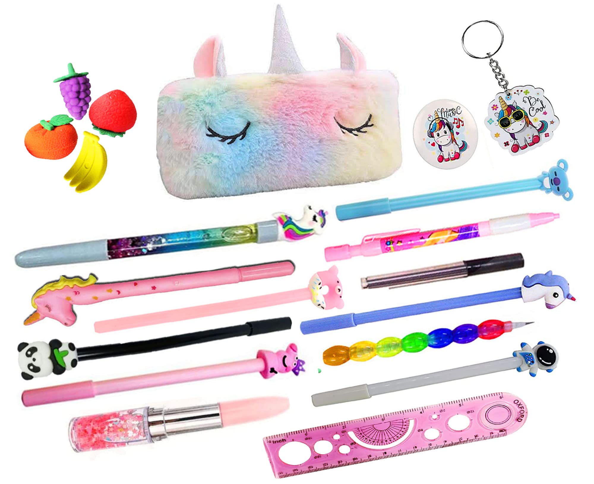 KOBBET® 20pcs Unicorn School Stationery Set for Kids Party Favor Gift Set Christmas Gift for Girls Diwali Gift New Year Gift Unicorn Theme Return Gift Sets Unicorn Pen Pencil Pouch Jumbo Pack Combo (B0BN4C7Q4N) Amazon Price History, Amazon Price Tracker