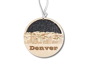 Wooden Denver Ornament Souvenir Hanging Christmas Tree Decoration