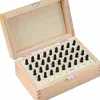 VILLCASE Stempelset 36-teilig - Buchstaben & Zahlen 3mm