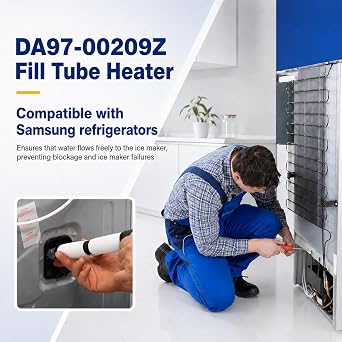 Upgrade DA97-00209Z Refrigerator Ice Maker Fill Tube Heater Repair Kit
