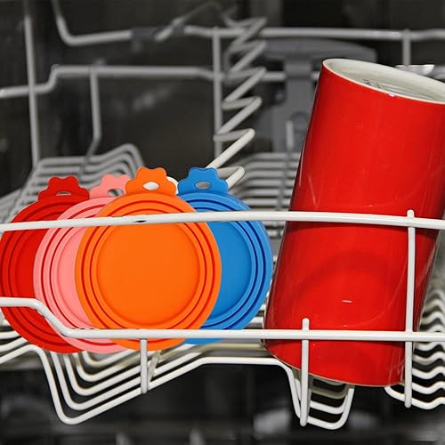 Miniatura 5 de 8 fundas para latas de mascotas, tapas de latas de comida para todas las latas de perro y gato de tamaño estándar.