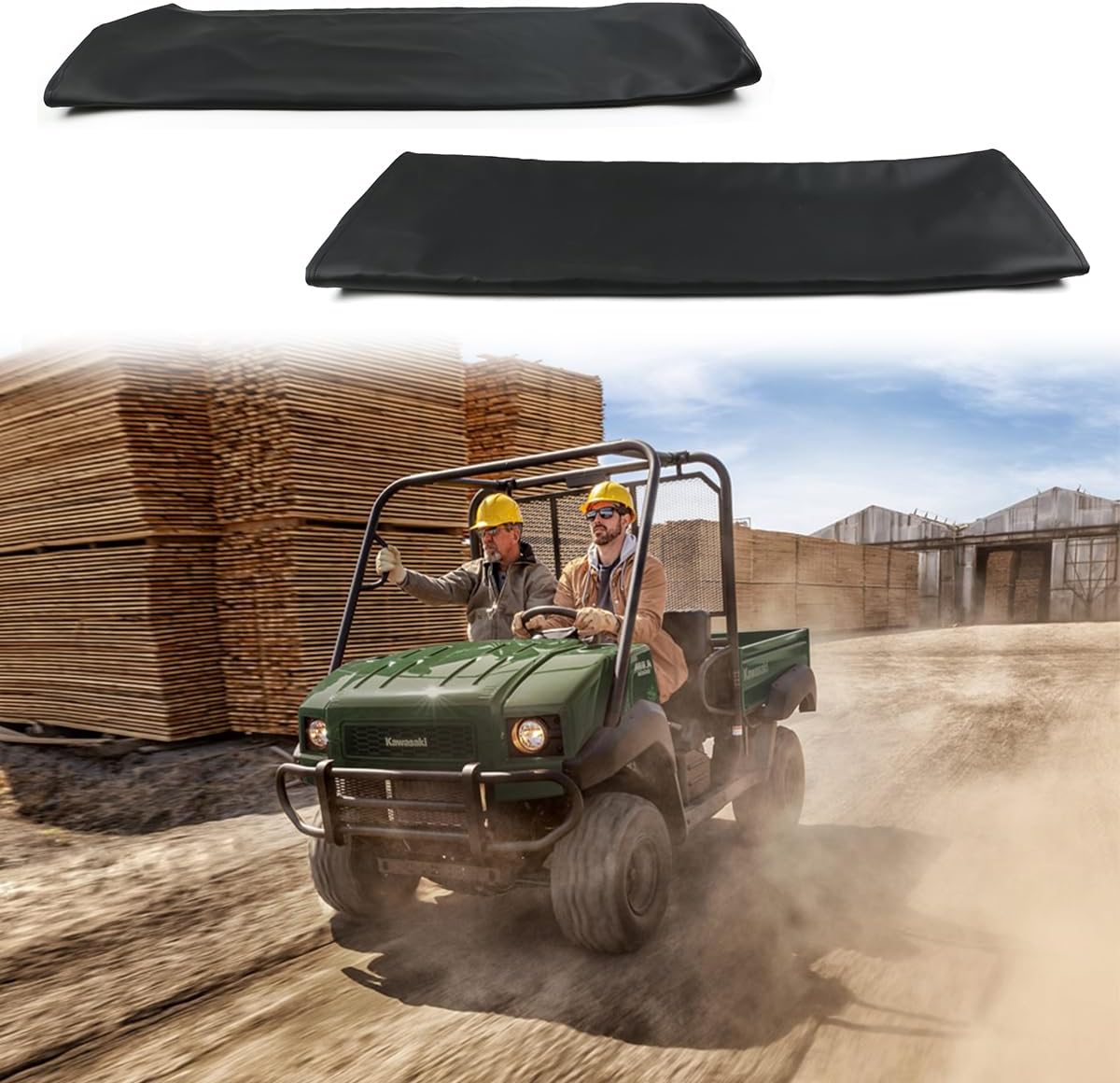 Front Bench Seat Cover Replacement for 1993-2008 Kawasaki Mule 2500 2510 3000 3010