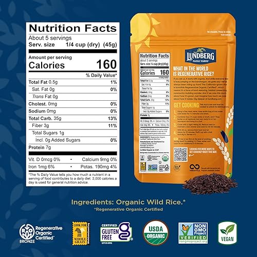 Miniatura 2 de Lundberg Family Farms Organic Wild Rice 8 Ounce