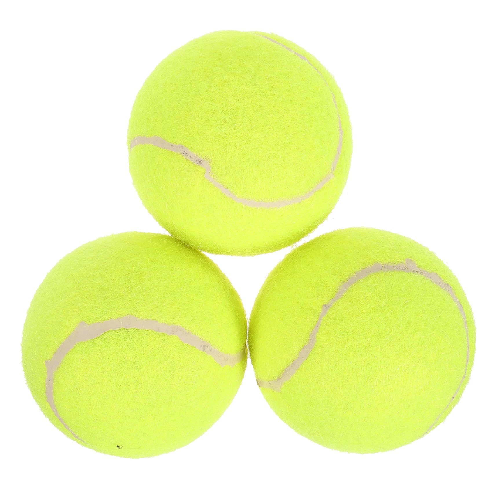 HANABASS Practice Balls for Tennis 3-Pack Portable Training Balls High Bounce for Adults Boys and Girls Perfect for Outdoor Indoor Play