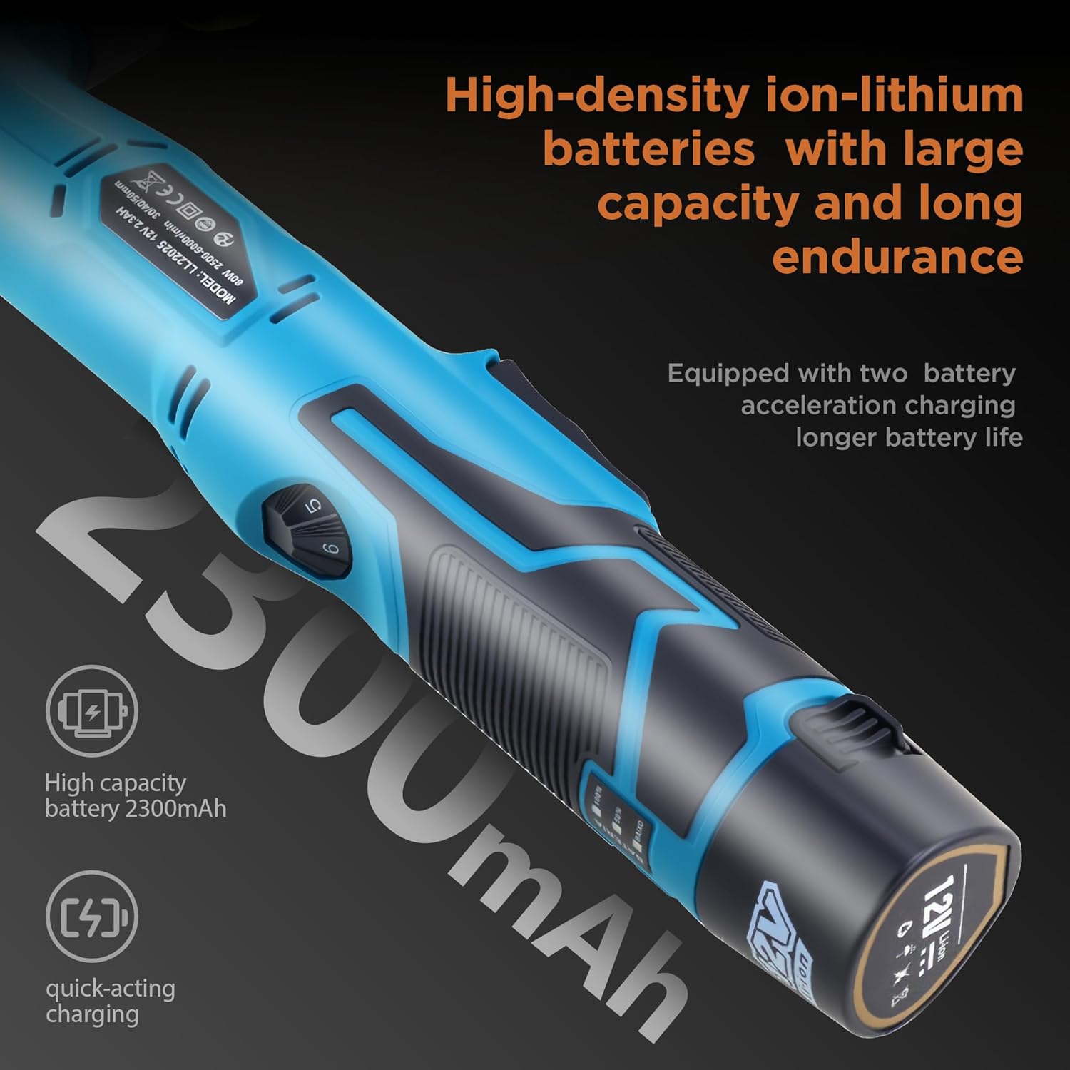 Cordless Mini Car Polisher, 1 Inch 3 Inch Dual Action & Rotary Polishing Machine for Car Detailing, Waxing, Polishing, Scratch Removing Blue