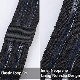 IDOGEAR Tactical Leg Strap Thigh Belt for Holster Knife Thigh Strap Outdoors EDC Leg Hanger with Quick-Release Buckle Unisex Elastic Nylon 2 Packs(black2)