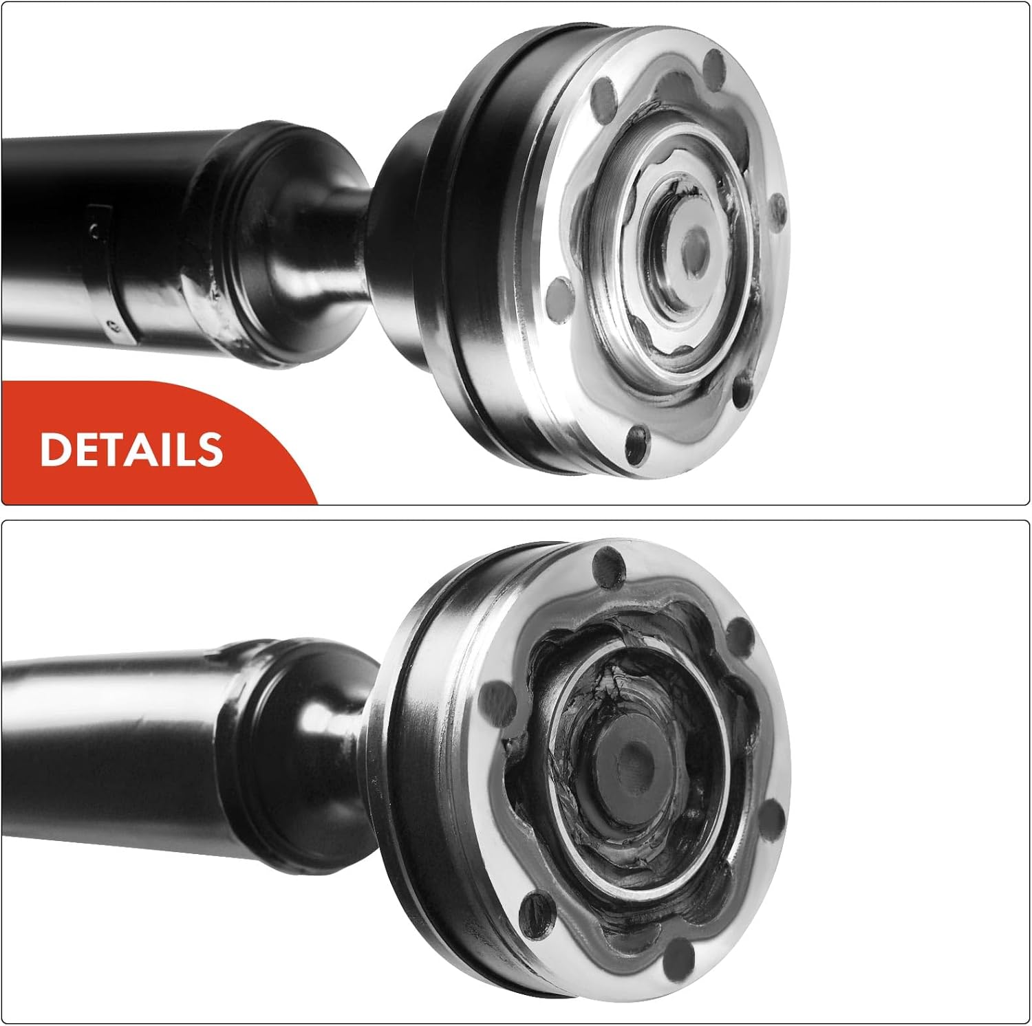 A-Premium Rear Drive Shaft Driveshaft Assembly Compatible with Audi A6 Quattro 1998 1999 2000 2001 2002 2003 2004, Automatic Transmission, Replace# 4B0521106C, 4B0521106H, Complete Prop Shaft