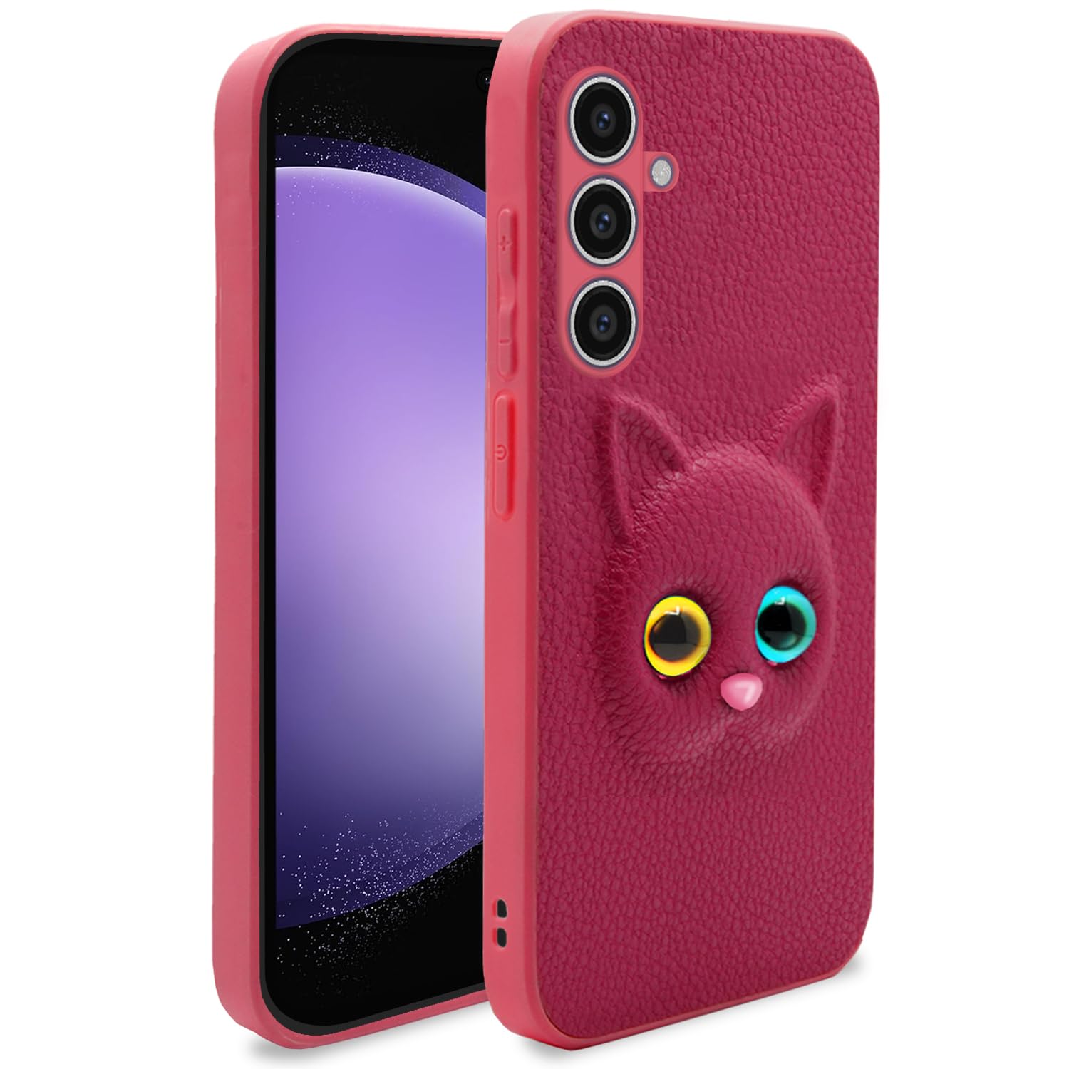 Pikkme Samsung Galaxy S23 FE 5G Back Cover for Girls | Cute Cat Leather Finish | Soft TPU | Case for Samsung Galaxy S23 FE 5G (Pink) (B0CTKKP7B2) Amazon Price History, Amazon Price Tracker