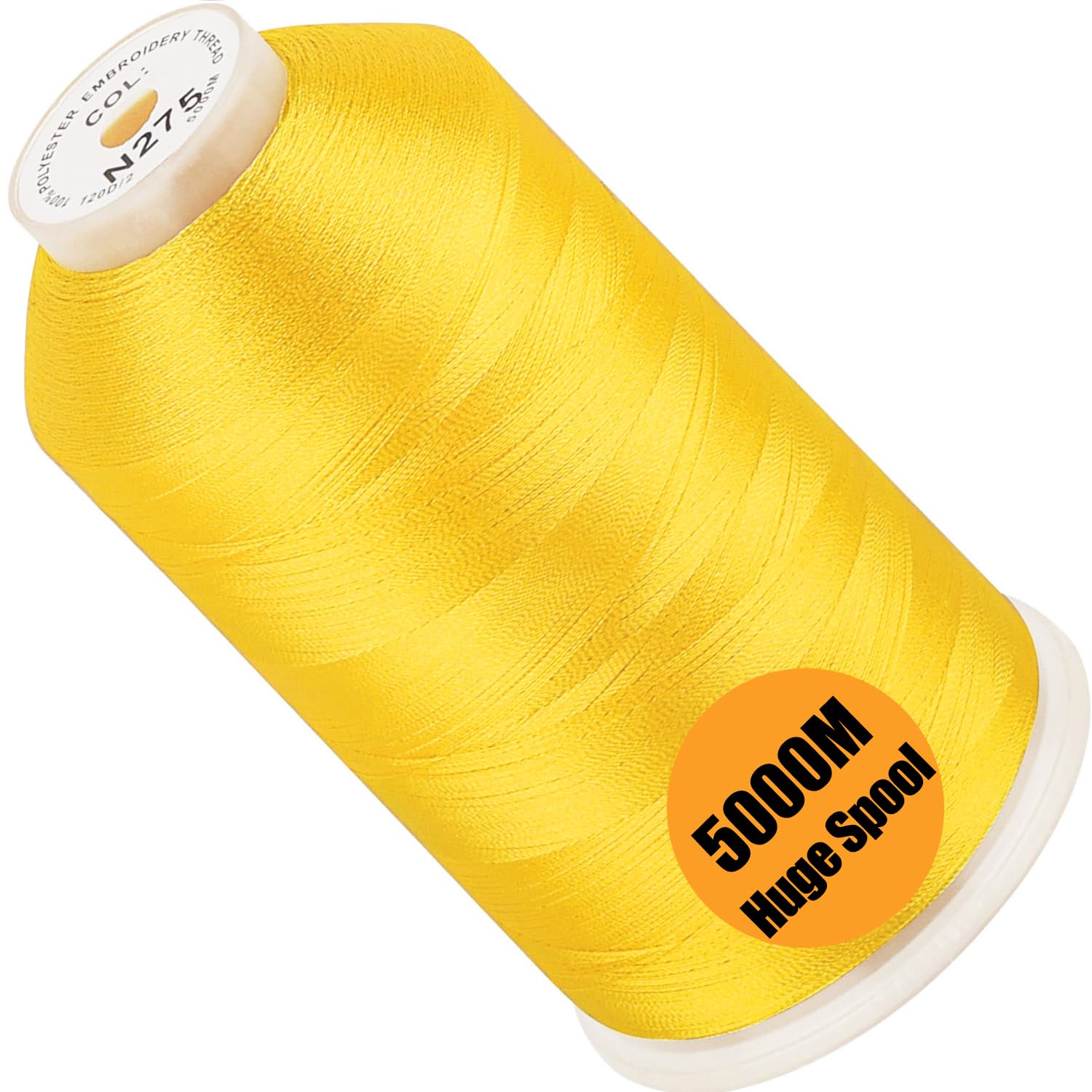 New brothread Huge Spool Embroidery Thread-Canary Yellow Fits Janome Color