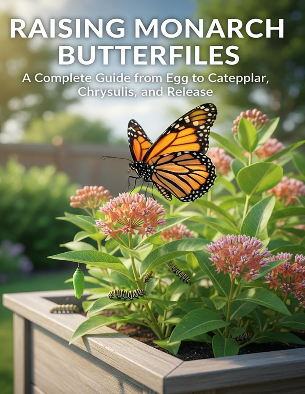 Raising Monarch Butterflies: A Complete Guide from Egg to Caterpillar, Chrysalis, and Release