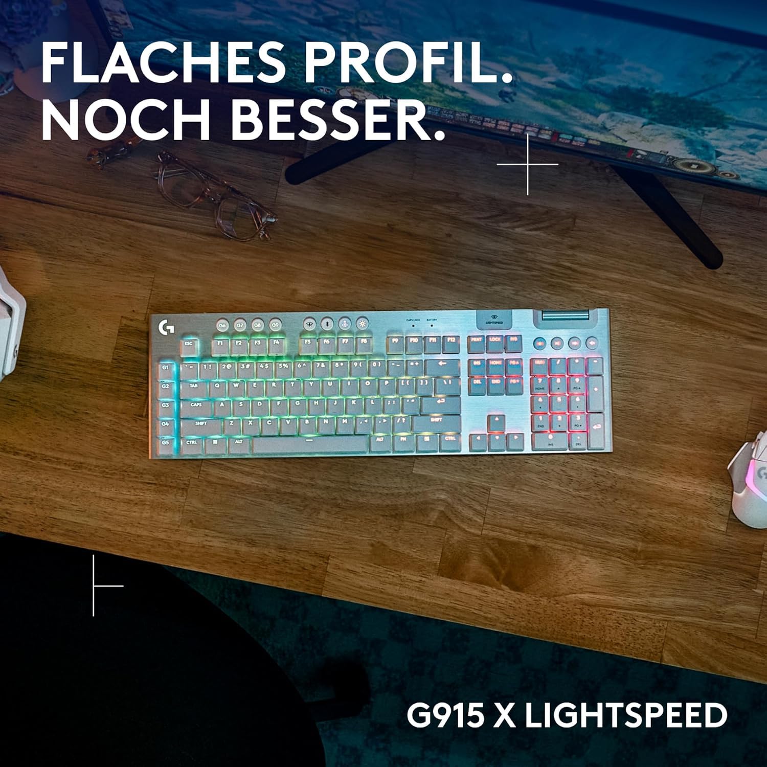 Logitech G G915 X Lightspeed Low-Profile Gaming Keyboard - DEU QWERTZ - Dettaglio