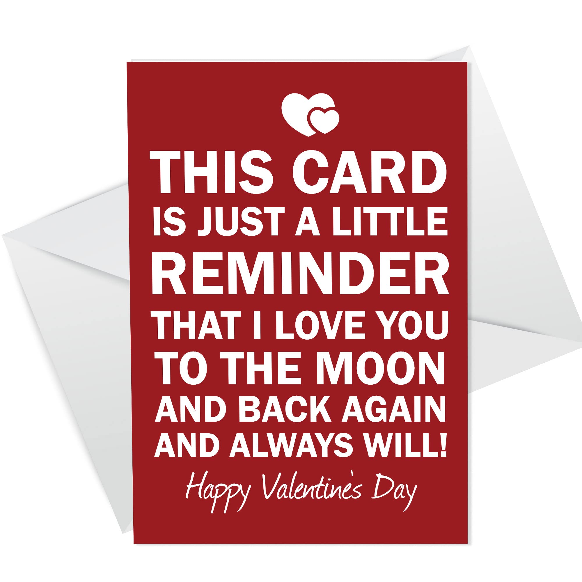RED OCEAN Valentines Card For Boyfriend Girlfriend Husband Wife Valentines Day Novelty Card For Him Her