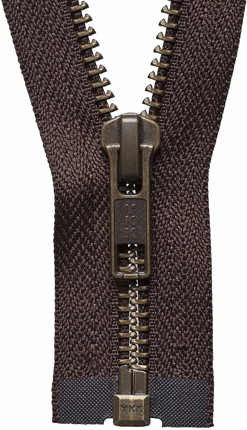 YKK Open Ended Zip, No. 570 Brown, 66 cm Length