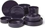 Lenox 897948 Modulus 16-Piece Dinnerware Set, Nightshade