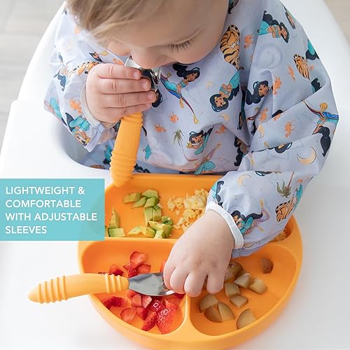 Miniatura 65 de Bumkins - Babero con mangas - Para niños y niñas, bebés y niños pequeños de 6 a 24 meses - Ligero, duradero, impermeable - Babero de manga larga -