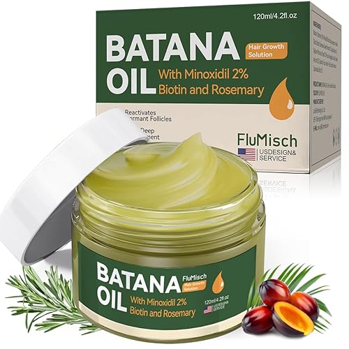 Miniatura 1 de Aceite de batana para el crecimiento del cabello, aceite de romero natural para el crecimiento del cabello, con biotina de minoxidil para cabello