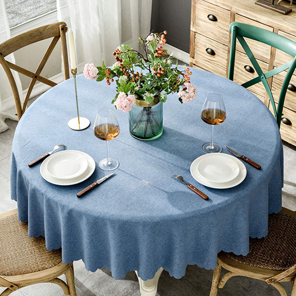 DMCE Impermeable Sin Arrugas Ropa De Algodón Mantel Mesa,Color Sólido Lavable Antimanchas Decorativo Mantel,para Cocina,Día Festivo