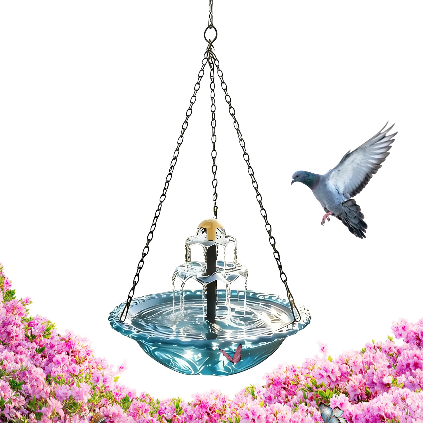 Baño solar para pájaros exclusivo para amantes de la naturaleza en casa