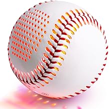 Glow Baseball Bluetooth Speaker，Portable Sports Gift for Fans, Waterproof Outdoor Speaker with Party Lights.