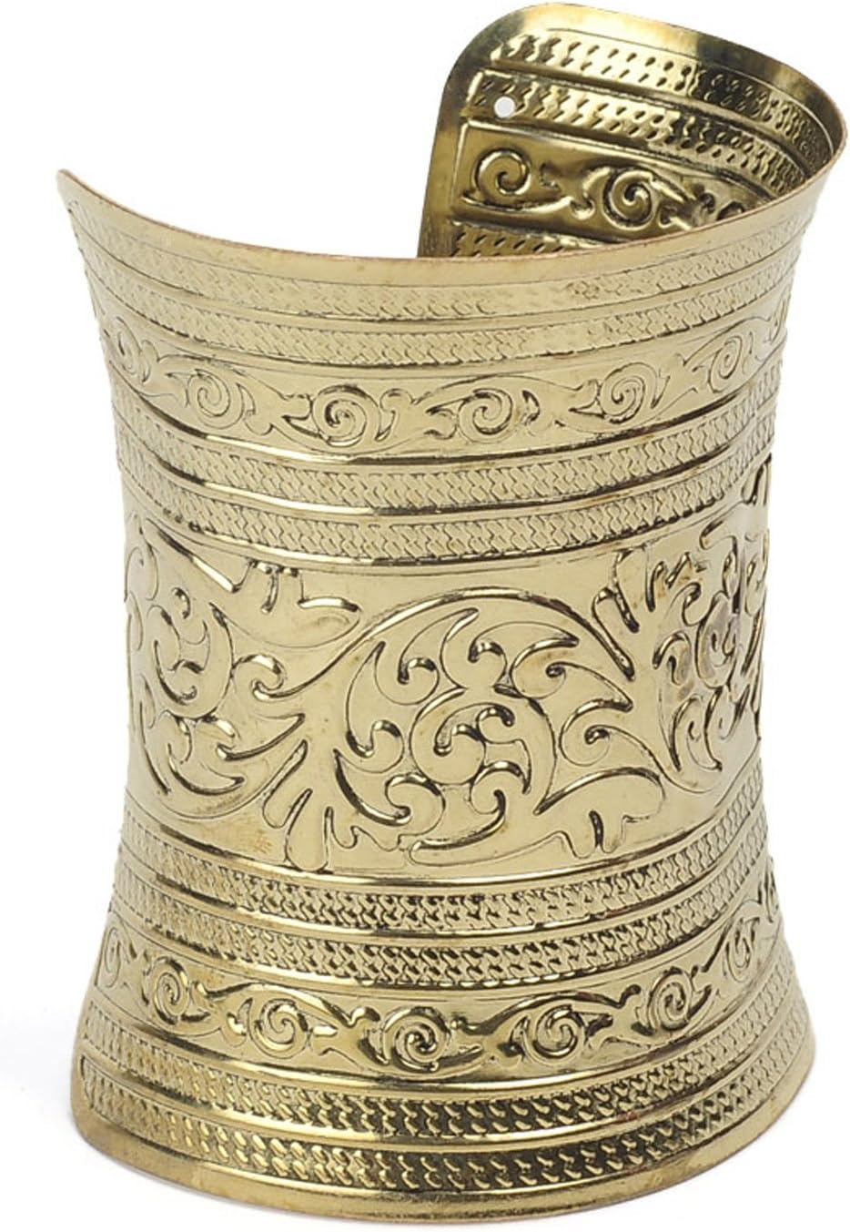 Shining Diva Fashion Carved Metal Stylish Cuff Bracelet for Girls and Women (rrr4692b)