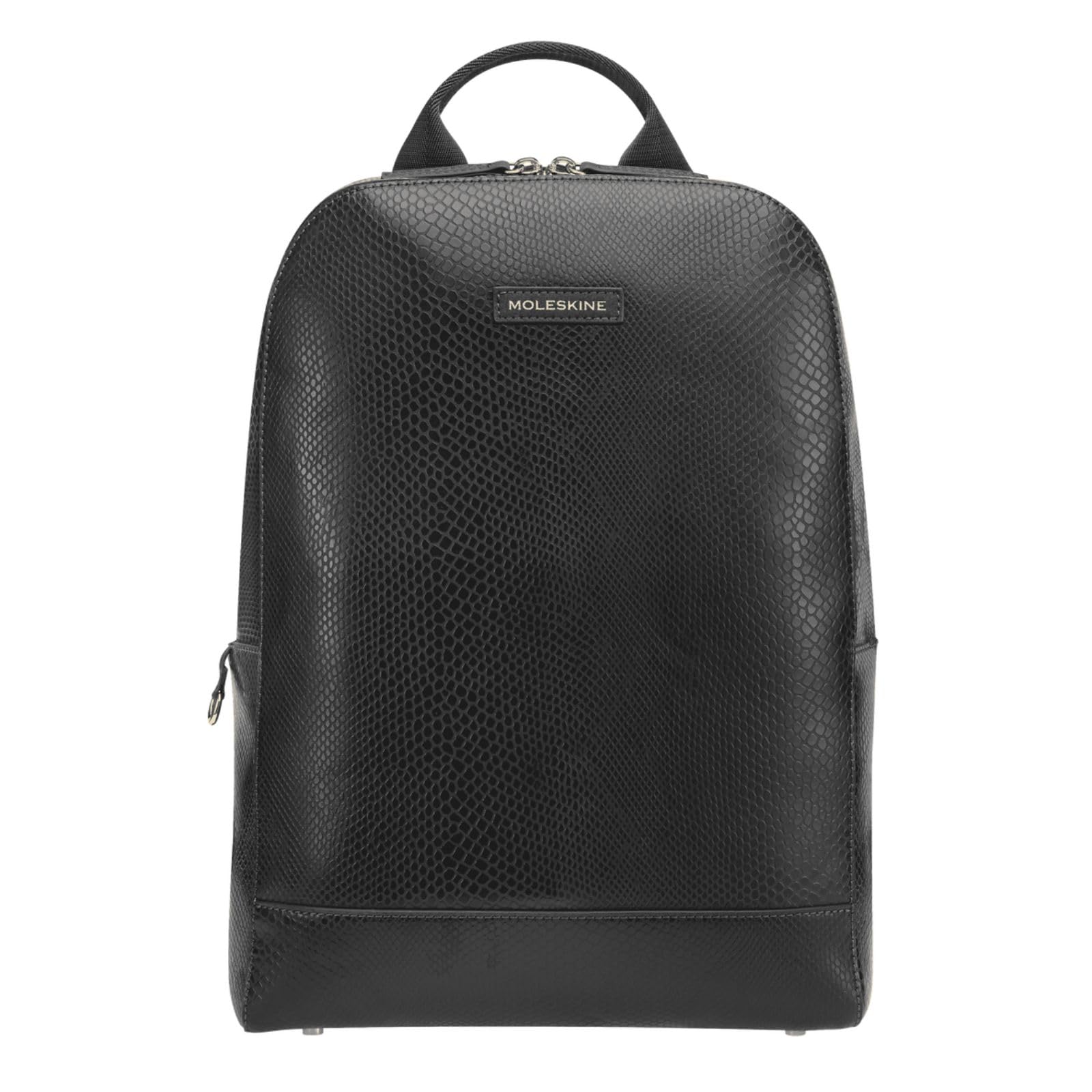 Moleskine VEGEA Zaino EcoSostenibile con Pochette e Shopper, Scomparti Foderati per Dispositivi, Portachiavi Integrato, Cinghia per Bagaglio, 26 x 37 x 9 cm, Nero