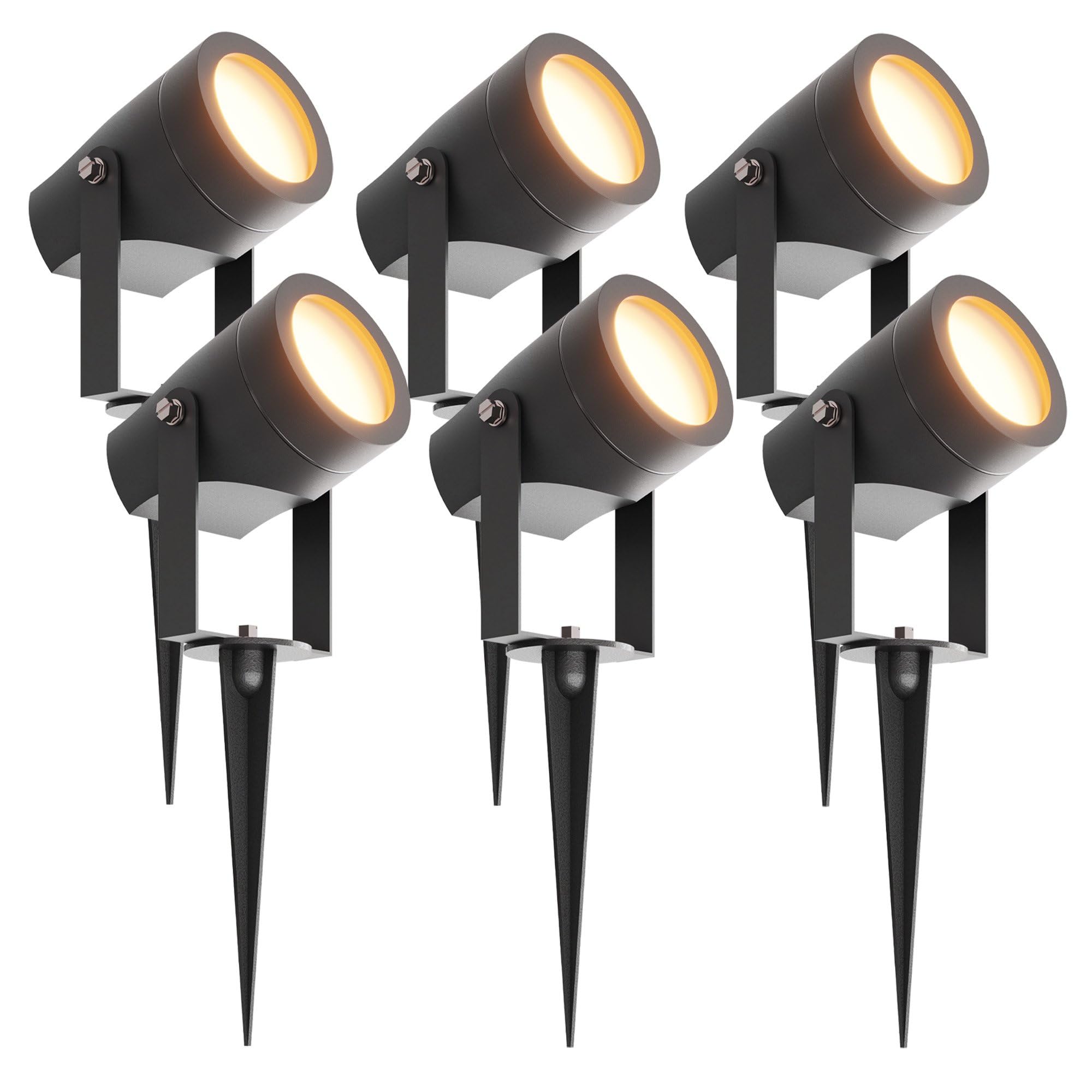 Ledvion Foco de Jardín LED IP44 GU10 1W 6 unidades piqueta sin bombilla