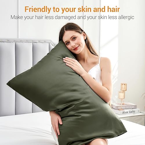 Miniatura 3 de Warmstar Juego de 2 fundas de almohada refrescantes de 600 hilos tamaño King, rayón derivado del bambú, fundas de almohada para personas que duermen