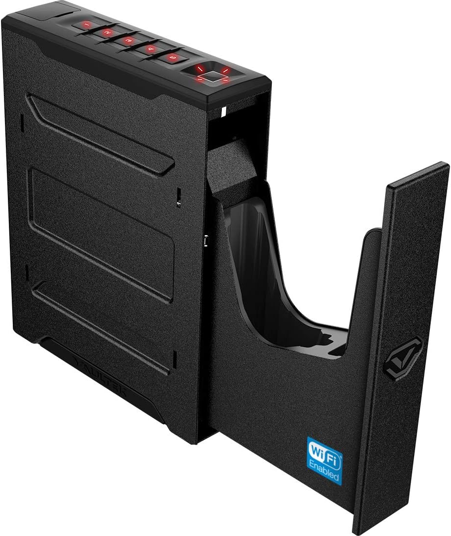 Vaultek Slider Series Rugged Bluetooth Smart Handgun Safe Quick Open Pistol Safe with Rechargeable Li-ion Battery (Biometric) : Sports & Outdoors