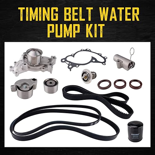 Miniatura 2 de Kit de bomba de agua con correa dentada de repuesto para 2004-2006 ES330RX330, 2002-2006 Camry V6 3.0L, 2002-2006 Highlander V6 3.0L, 2004-2008