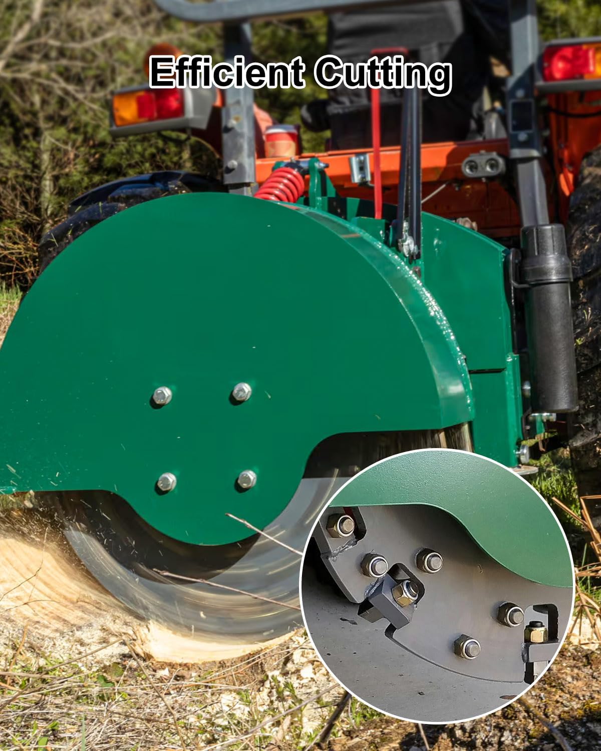 12 Pcs 2-7/8"L x 11/16"W Stump Grinder Teeth Fits for Woodland Mills WG24 WG28, with 5/8" Nuts