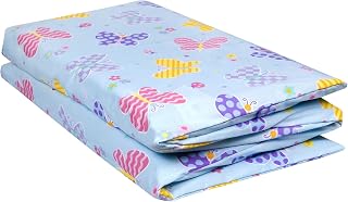Wildkin Kids Nap Mat Cover for Boys & Girls, Sewn-in Flap Design Rest Mat Cover, Perfect for Preschool and Daycare, Fits our Vinyl Nap Mat up to 1.5 Inches Including Basic Sleep Mat (Butterfly Garden)