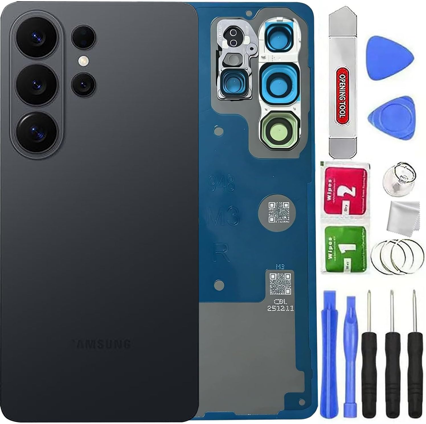Galaxy S26 Ultra Back Glass Cover Replacement for Samsung Galaxy S26 Ultra All Versions,Waterproof Housing Door with Camera Glass Lens and Tape Parts +Tools (Violet)