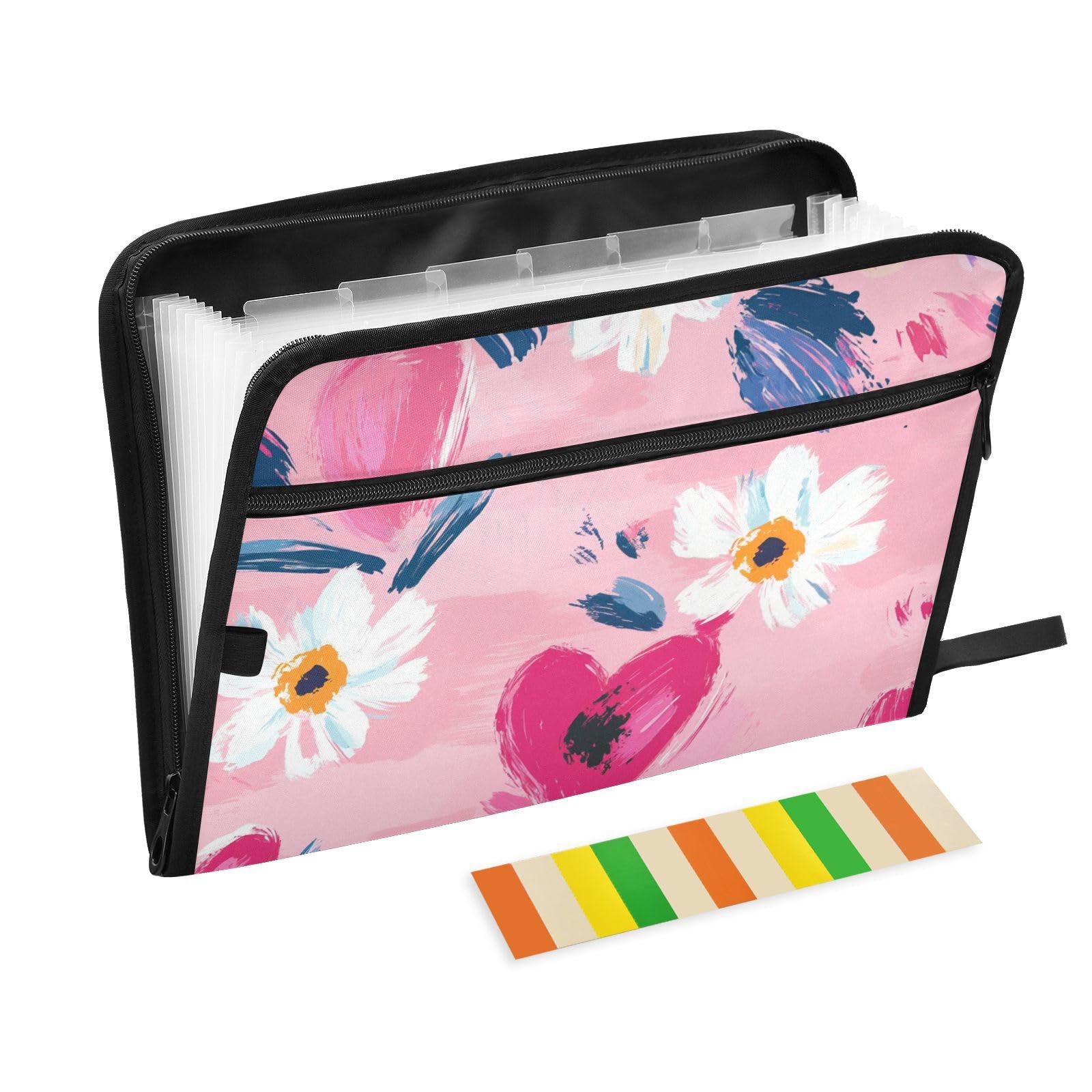 Carpeta A4 13 bolsillos con cremallera protege tus documentos del desorden archivador de papel 8