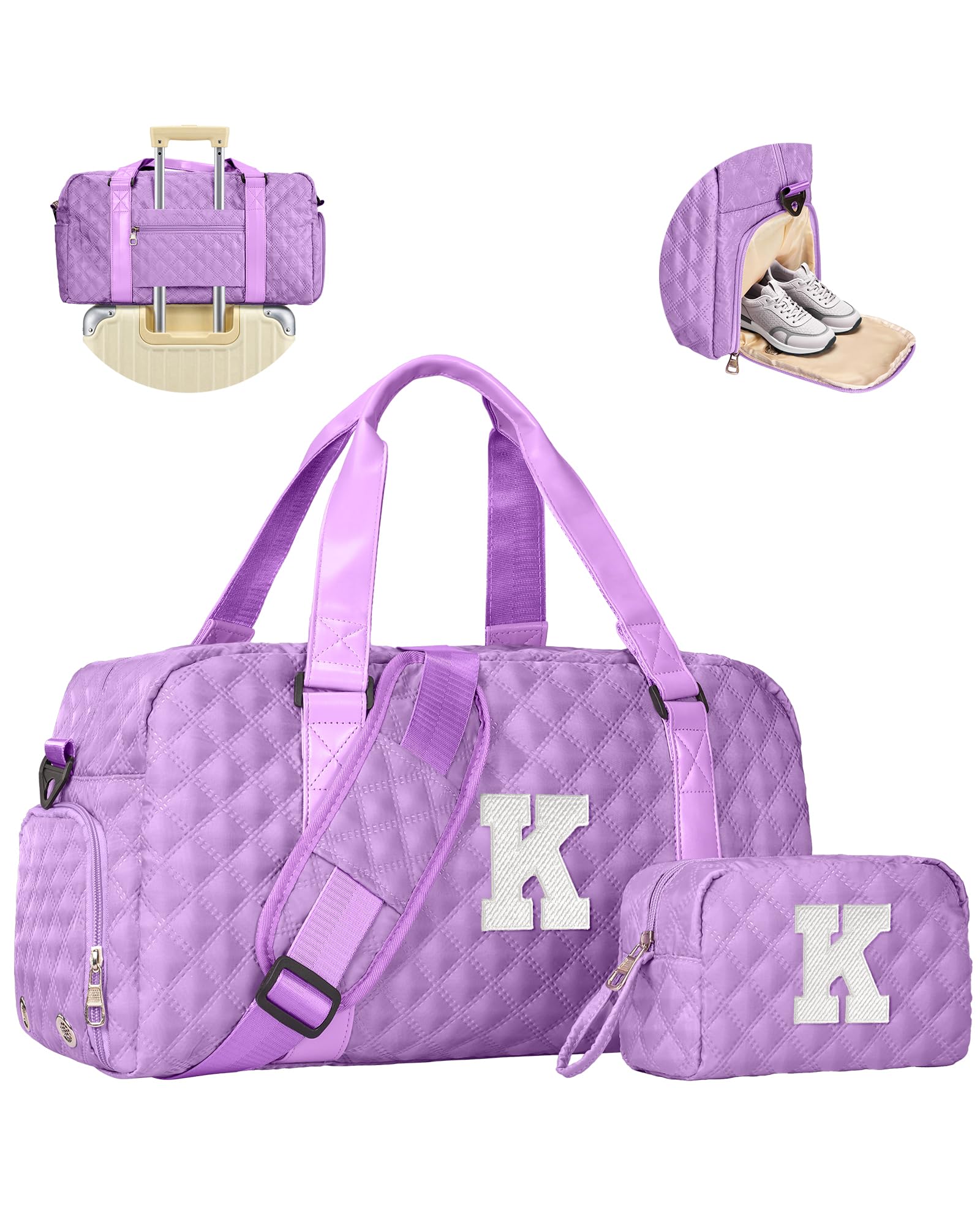 Elilier Dance Bag Women Girls Gift: Personalized Travel Duffle Gym bags, Cheer bag Sports for Girl, Kid Gymnastics Bags, Birthday Gifts for Women