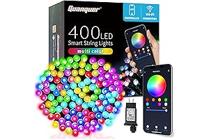 Smartly Illuminate Your Christmas Tree: Quanquer Smart Color Changing Christmas Lights