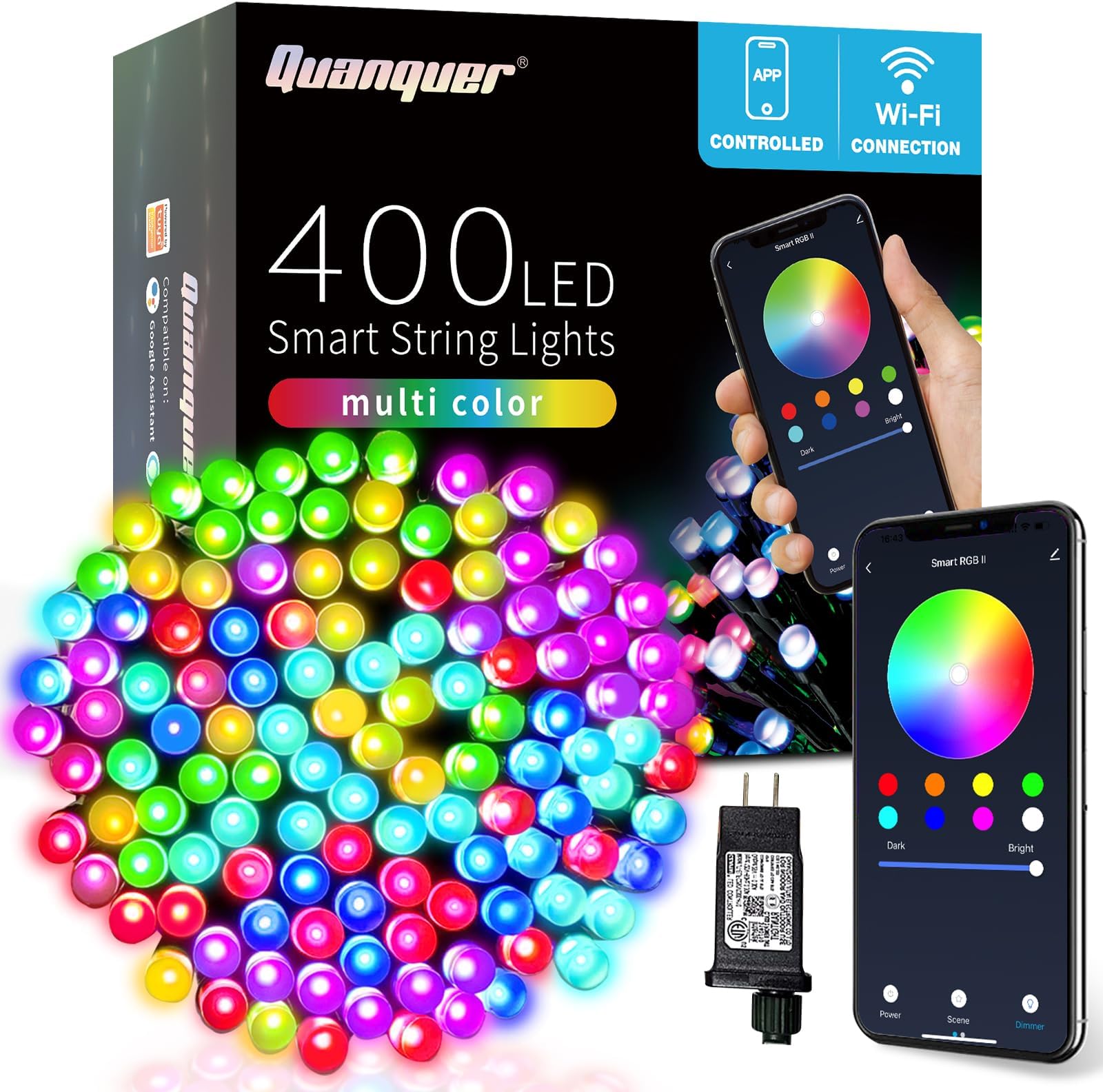 Smart LED Christmas Lights Smart Twinkly String Lights App Controlled