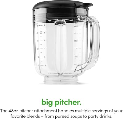 magic bullet Combo Blender, 48oz Pitcher, Blending Cup, Simple Speed Dial MBF50200AK